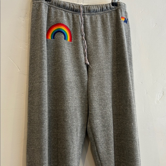 Aviator Nation Rainbow Embroidery Sweatpants - Picture 3 of 9